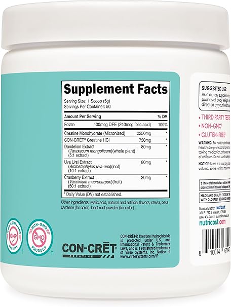 CREATINA WOMEN 50 SERVICIOS – NUTRICOST