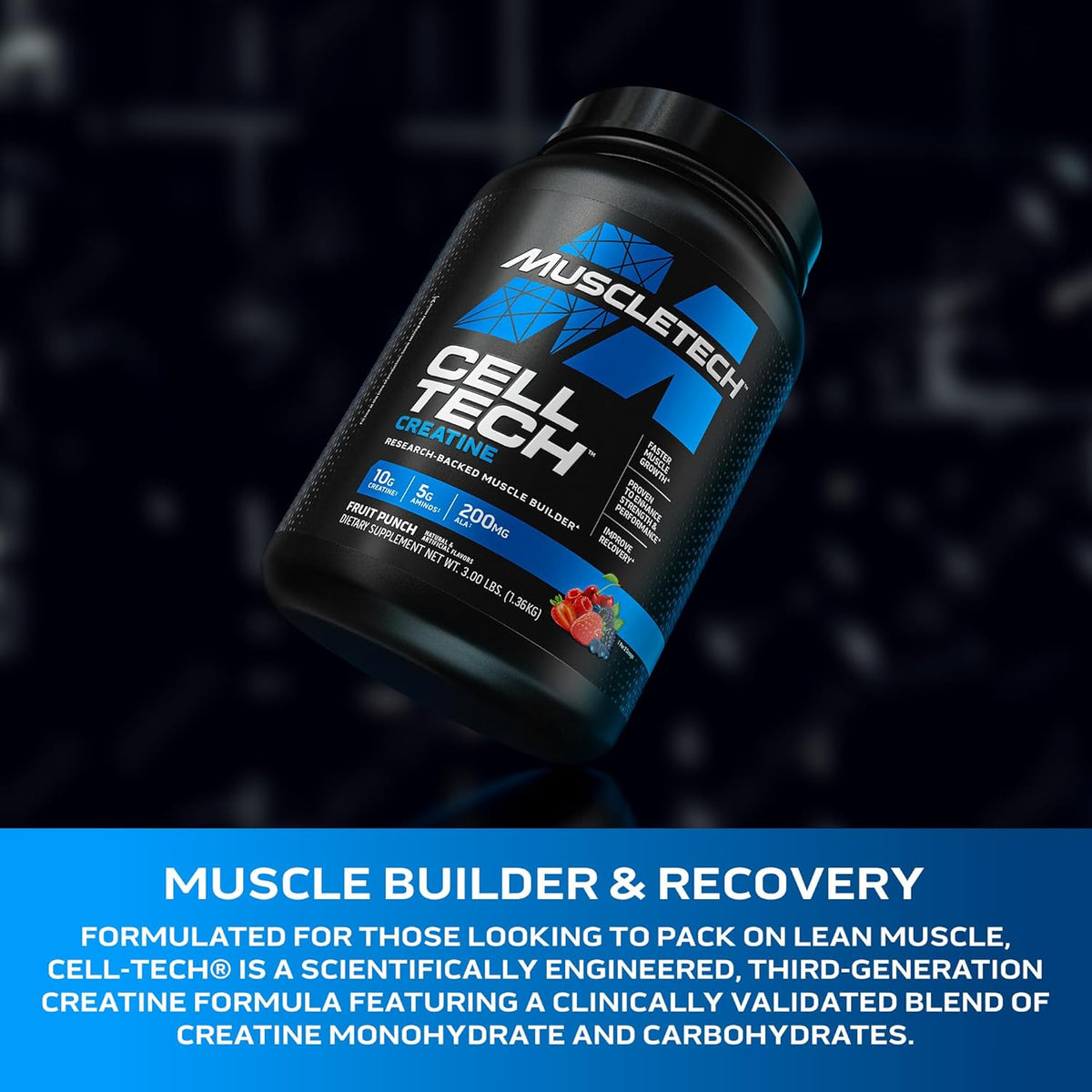 CREATINA MUSCLETECH CELL TECH 3L