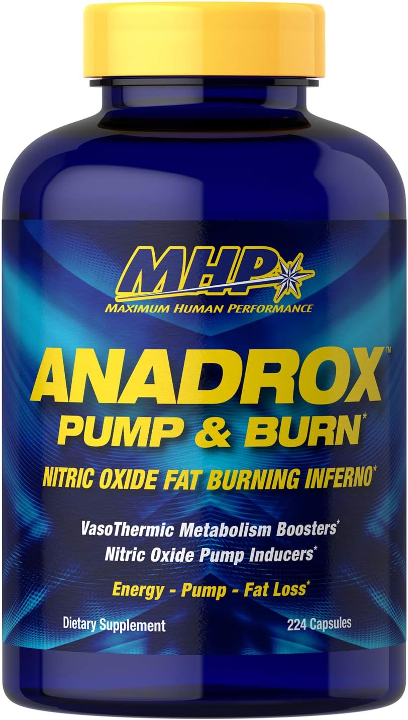 MHP Anadrox Pump & Burn, óxido nítrico Fat Burning Inferno