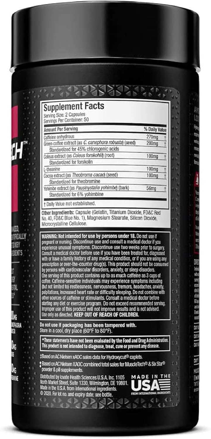 MUSCLETECH HYDROXYCUT HARDCORE