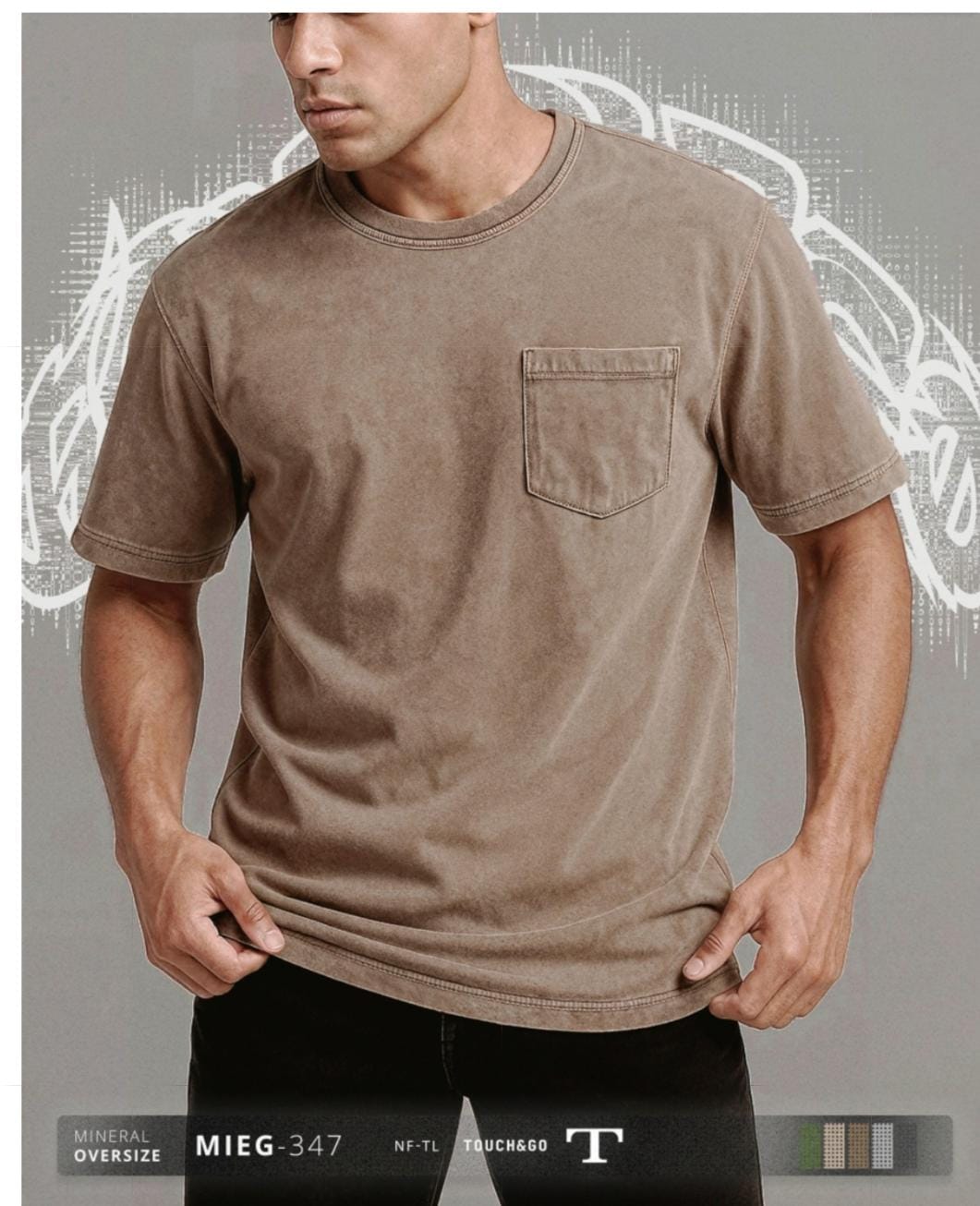 CAMISETA OVERSIZE BASICA- ICE MAN