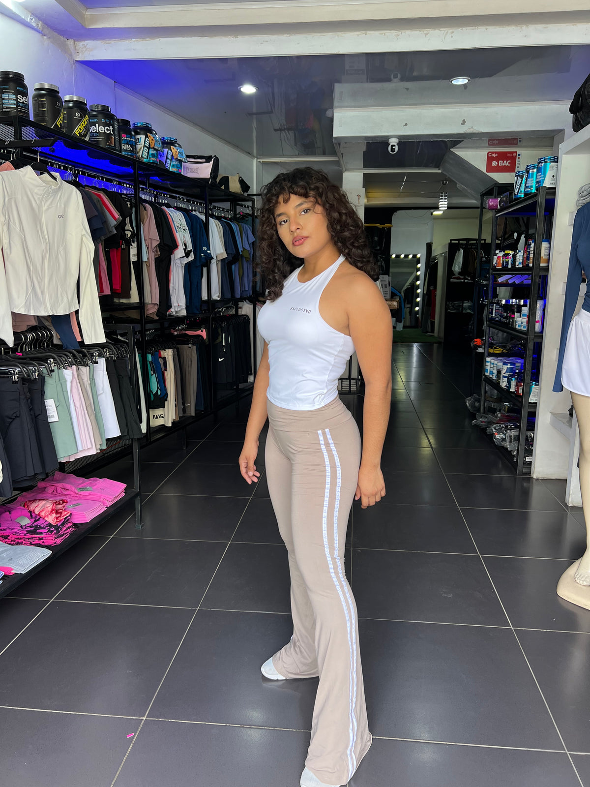 LEGGINS CAMPANA CON RAYAS