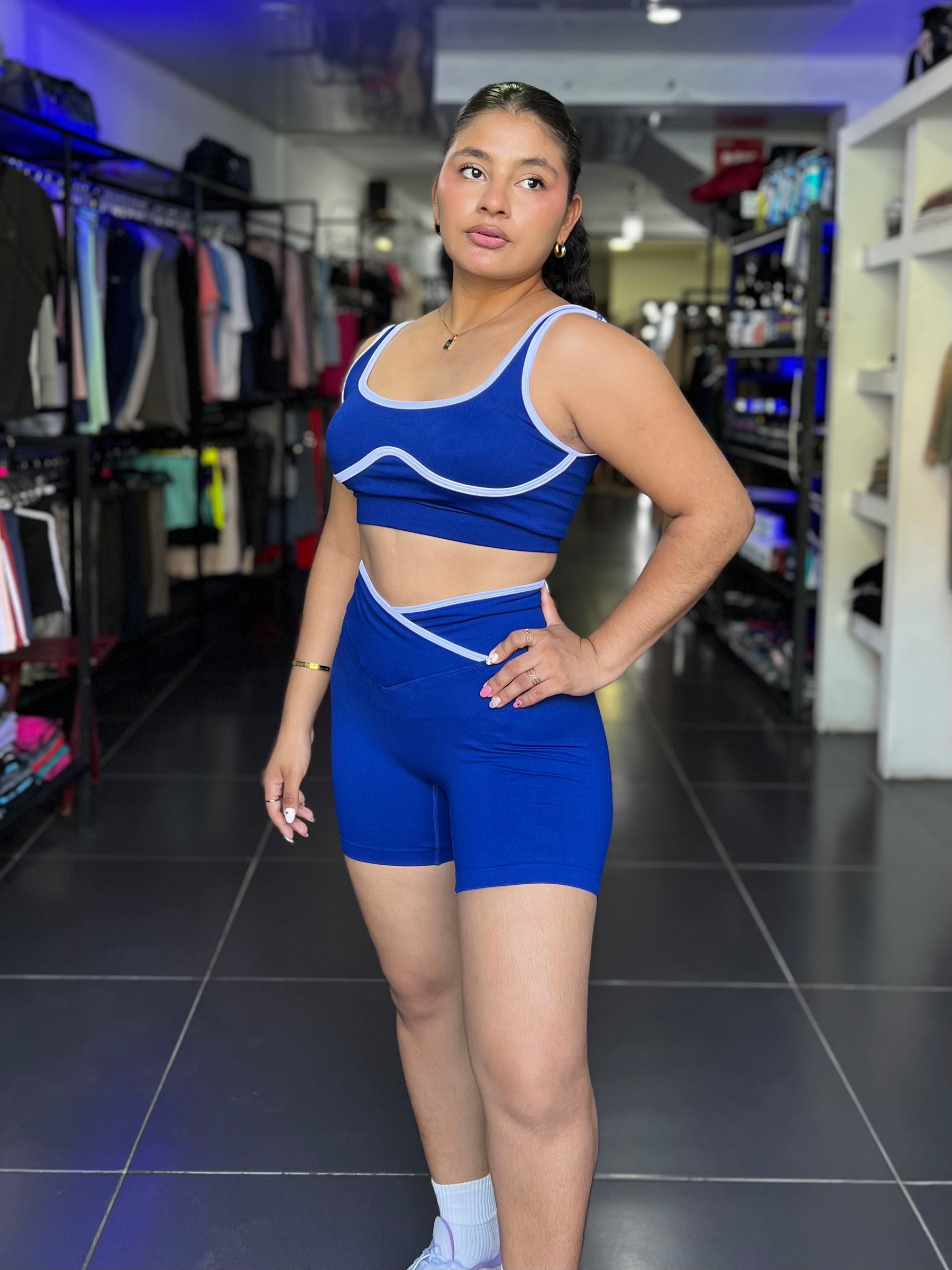 CONJUNTO RIBETEADO ACTIVE WERE - CORTO