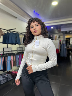 CHAQUETA DE COMPRESIÓN - ZIPPER DORADO