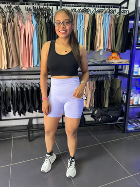 LEGGINS BIKER COLOR SOLIDO CON BOLSAS