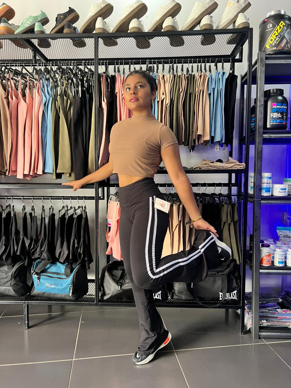 LEGGINS CAMPANA CON RAYAS