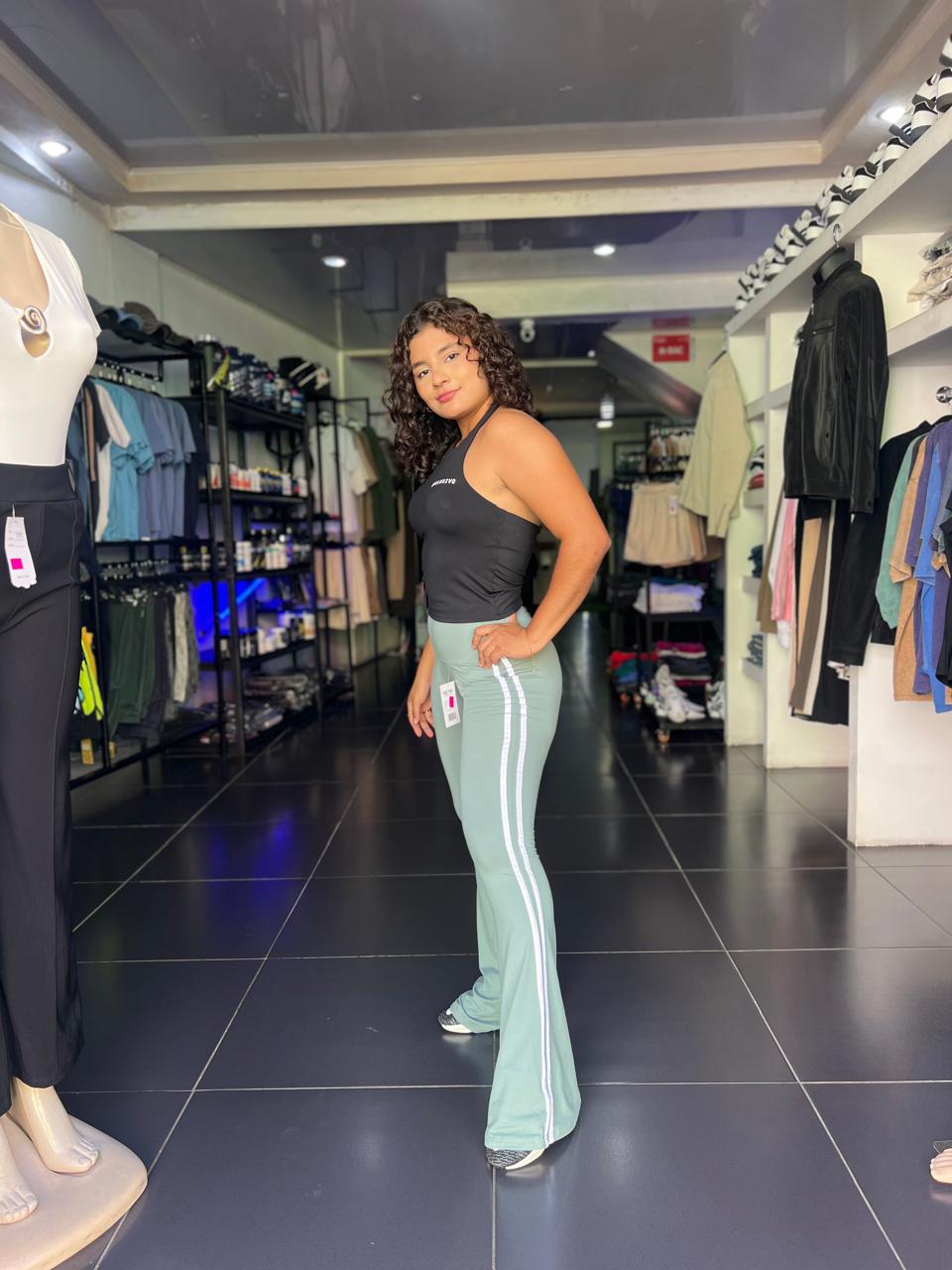 LEGGINS CAMPANA CON RAYAS por mayor