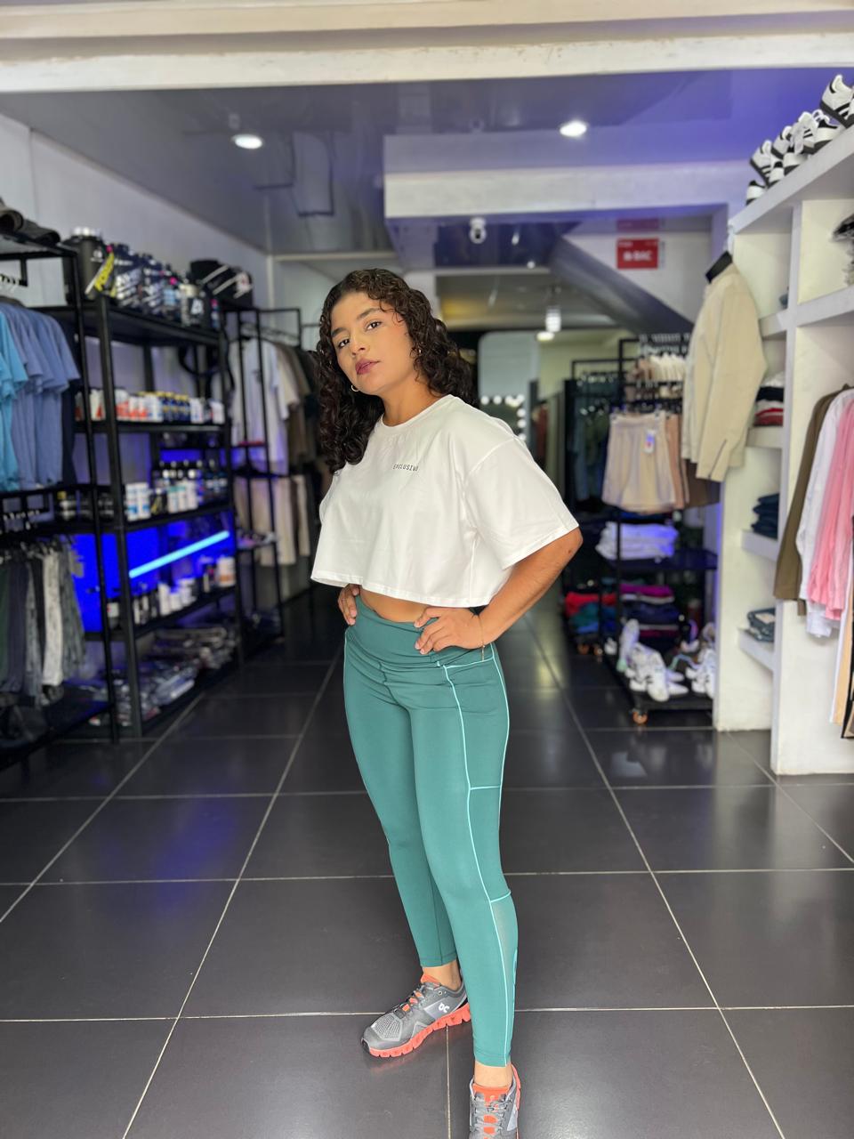 LEGGINGS VERDE AMERICANAS- TKO