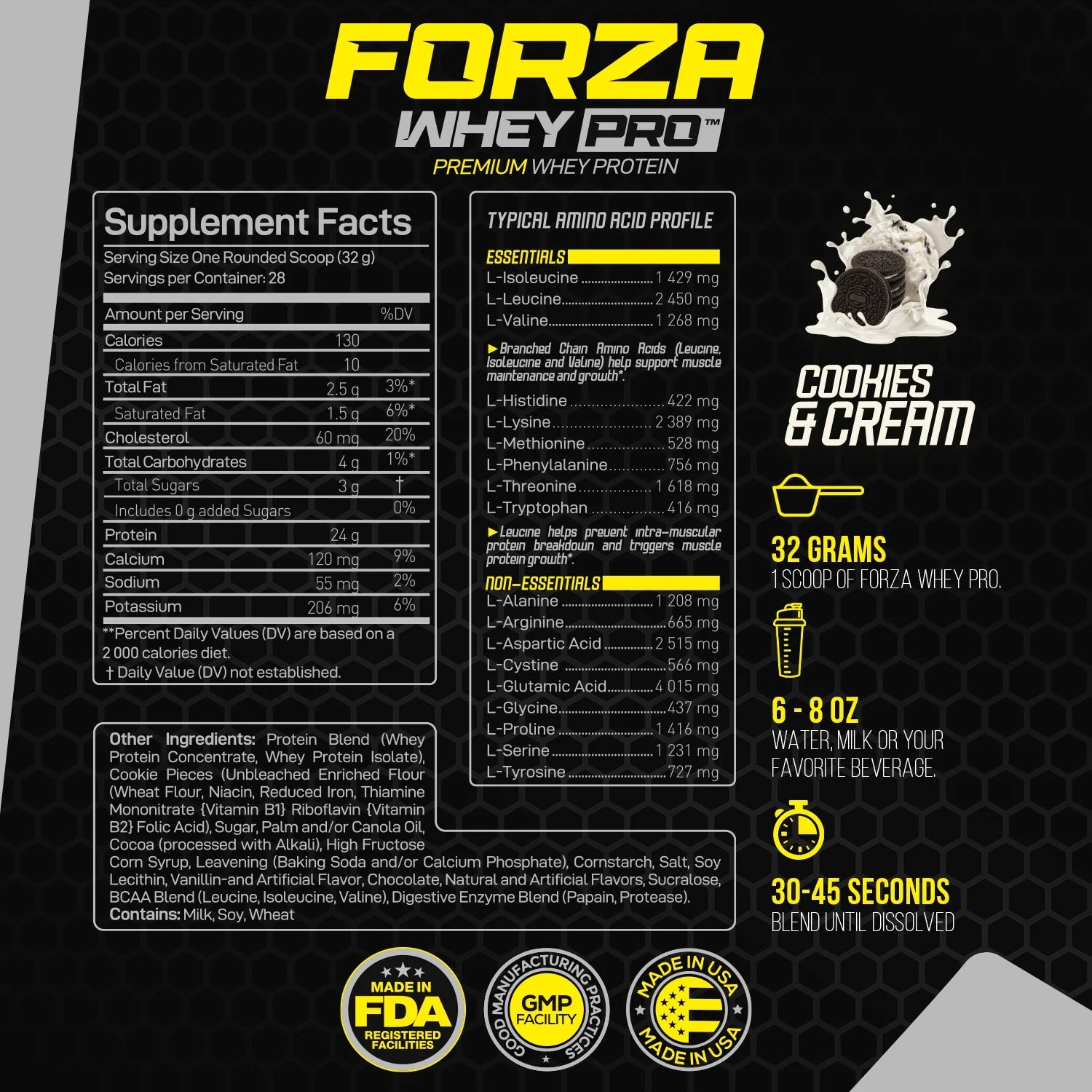 PROTEINA FORZA WHEY PRO - 2LB